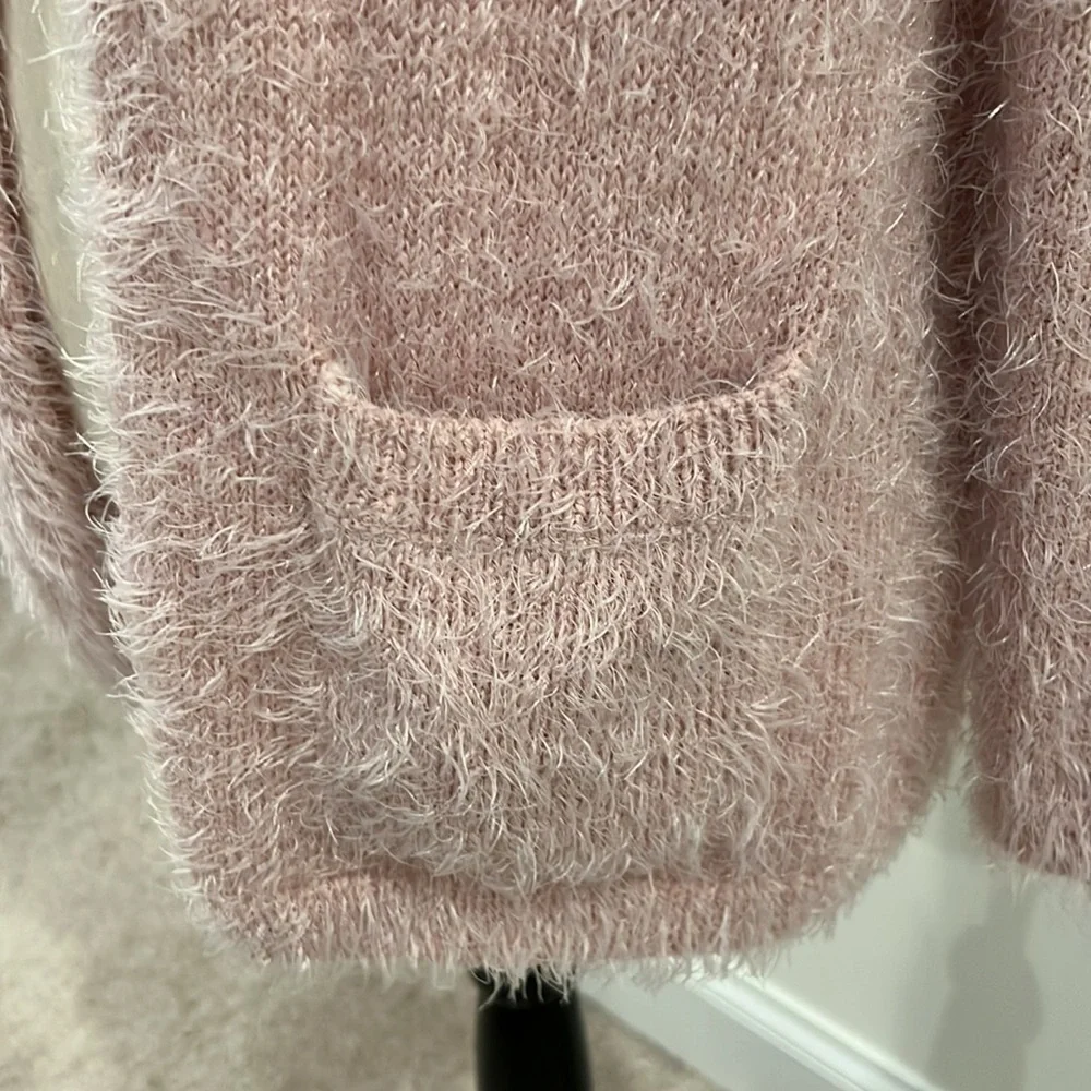Dressbarn Westport Eyelash Open Cardigan